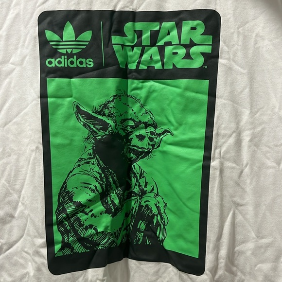 Adidas Yoda Star Wars Box Logo T Shirt new Mens Size XL - Picture 2 of 5
